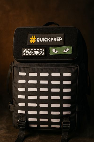 QUİCKPREP 45L Laser Cut Tactical Backpack – Only Patch Is Sent