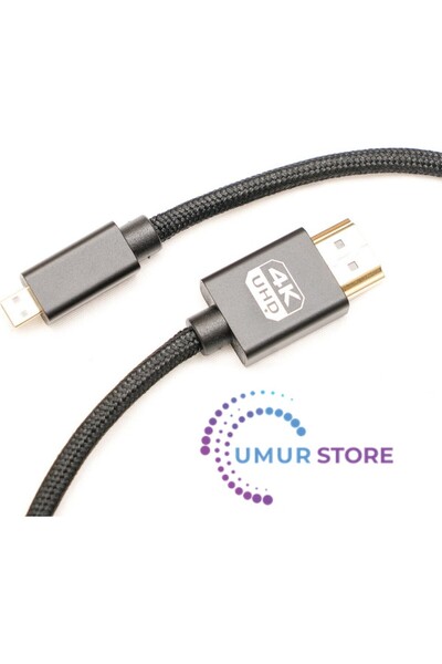 Herz Micro HDMI To HDMI Kablo 4K 60Hz 1m
