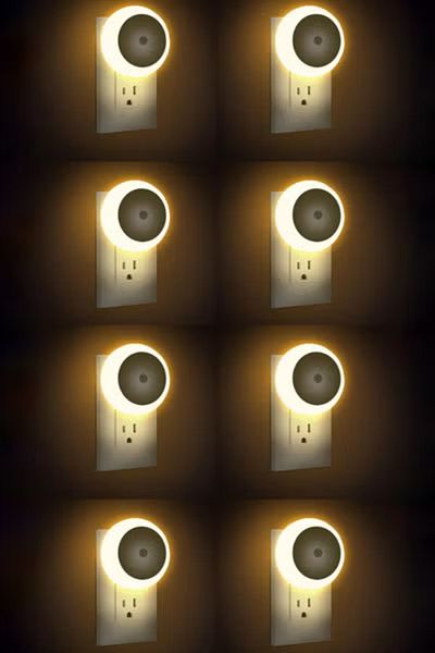 Taimi 8 Pack Nightlight Plug into Wall Night Light Sensor Led Night Light 0.5W yellow light