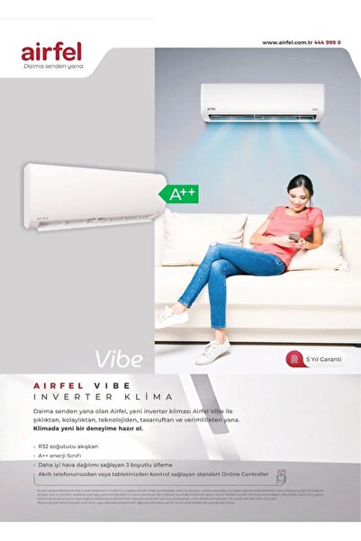 Airfel Vibe Inverter Klima LTXQ71C 24.020 BTU/h A++