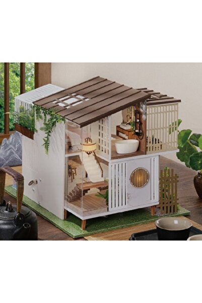 OEM Interactive game, educational, model, assembly house, miniature, House with pool, DIY