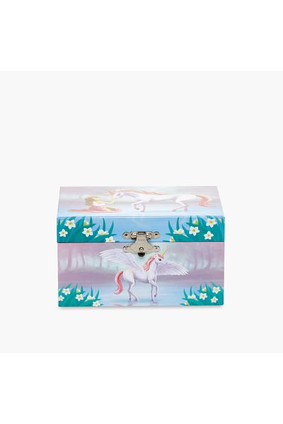 Lifestyle Unicorn Print Musical Jewellery Box - 15x11x9 cms