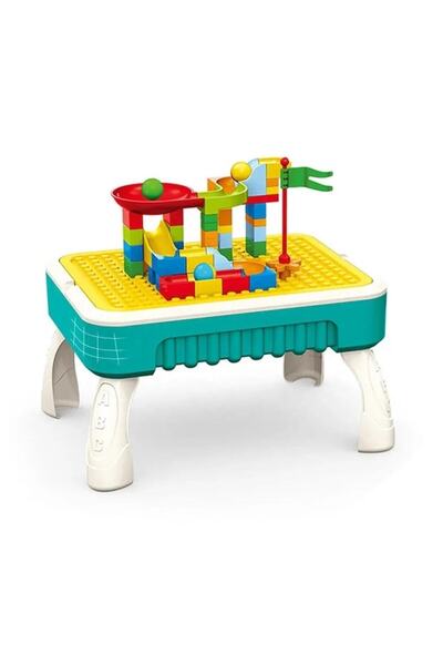 SMARTECH Children's Play Table, Multifunctional 2 in 1, Sponge, 58 Cubes Included