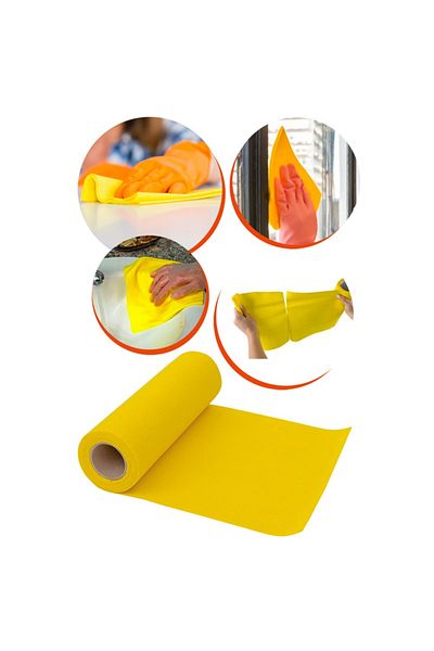 flores Rola din panza absorbanta, galben, 300 x 270 mm, 15 foi