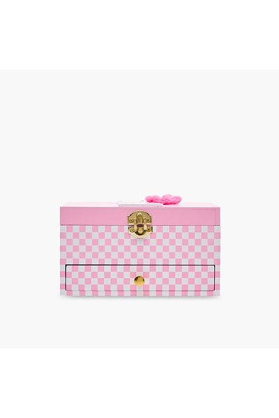 Lifestyle Printed 2-Compartment Musical Jewellery Box -18x12x10 cms