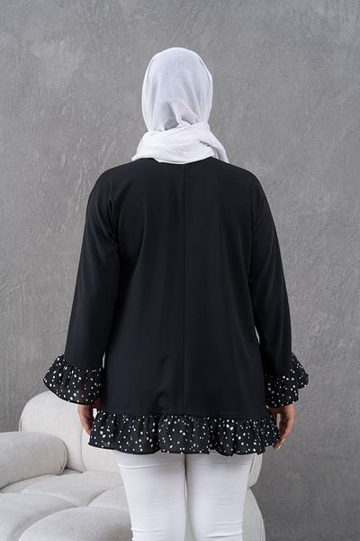 Fzd filizzade Garnished Ruffled Loose Tunic