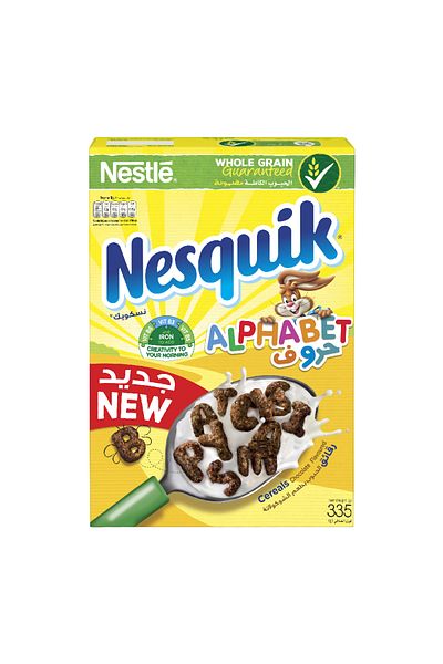 Nesquik Chocolate Alphabets Breakfast Cereal, 325g
