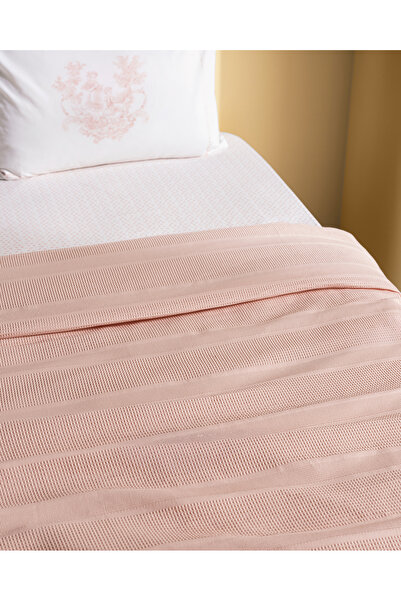 Madame Coco Mathilda King Size %100 Pamuk Karde Düz Pike Takımı - Pudra