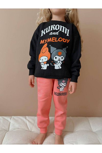 YİGİT BUTİK Character Printed Girl's Suit