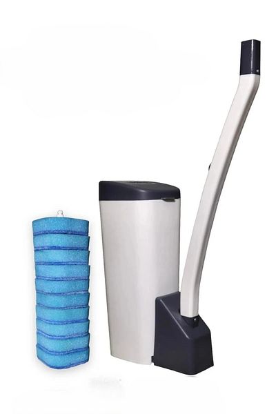 PAKETON Special Toilet Cleaning Set and Disposable 10 Pieces of Toilet Replacement Sponge with Detergent