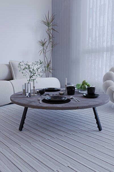 Y&A KIRAASYON YUVARLAK KATLANABİLİR AYAKLI YER SOFRASI