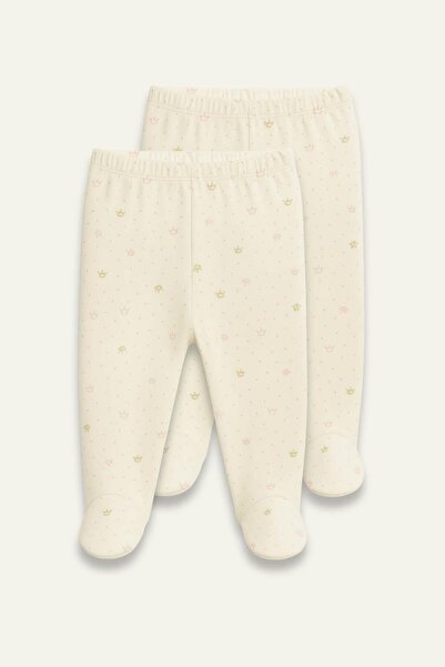 Zeyland Unisex Bebek İkili Tek Alt - Açık Ekru