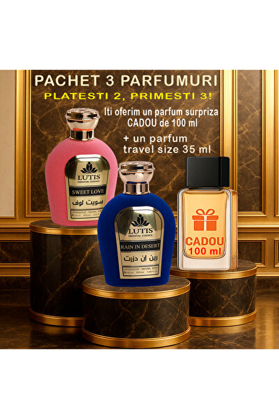 PA Pachet Parfum Arabesc El si Ea Rain In Desert 100 ml - Sweet Love 100 ml+P...