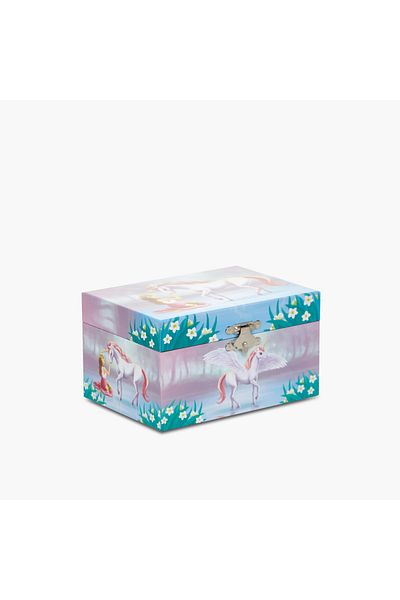 Lifestyle Unicorn Print Musical Jewellery Box - 15x11x9 cms