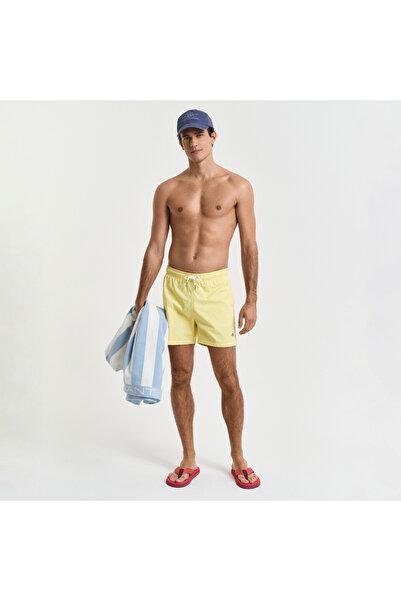 Gant Erkek Sarı Regular Fit Mayo Şort