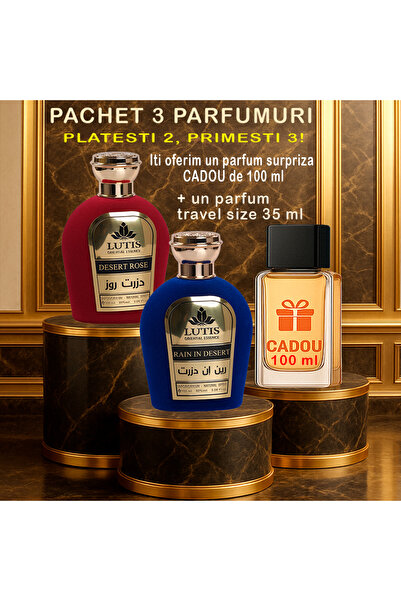 PA Pachet Parfum Arabesc El si Ea Rain in Desert 100 ml - Desert Rose 100 ml+...