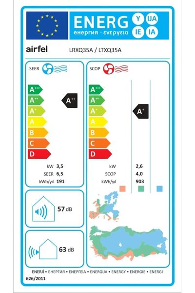 Airfel Vibe Inverter Klima LTXQ71C 24.020 BTU/h A++