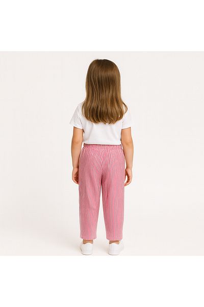 DUBAİ ÇOCUK Striped Comfortable Girl's Bottom