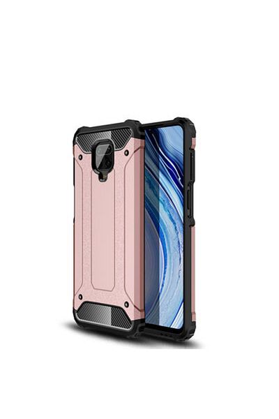 Paladyum Case Xiaomi Redmi Note 9S Compatible Rose Gold Tank Case