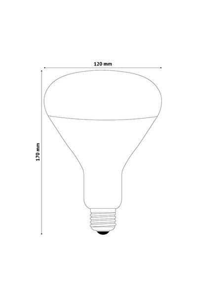 flores Infrared Bulb, Adalux, E27, 150 W, Transparent