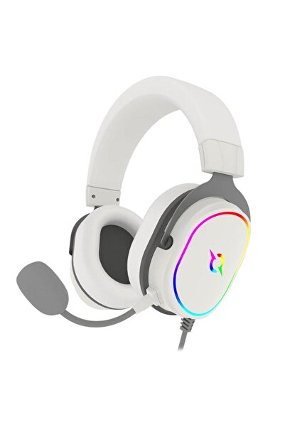 AQIRYS Casti Gaming Altair, iluminare RGB, USB (Alb)
