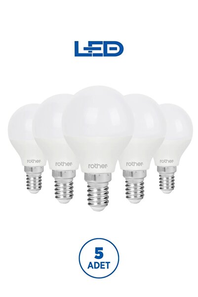 Rother RTL09221-5 G45 LED Ampul 6W E14 470 Lümen 3000K Sarı Işık Enerji Tasar...