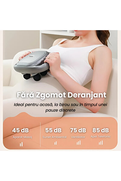 wellco Aparat Masaj 12 Capete, Percutie Puternica 20Kg Forta, 19000 Batai, 9 Moduri Si Trepte Intensitate