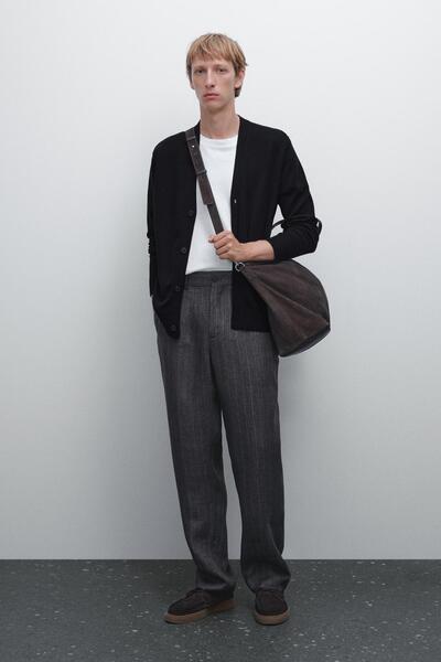 Massimo Dutti %100 pamuk triko hırka