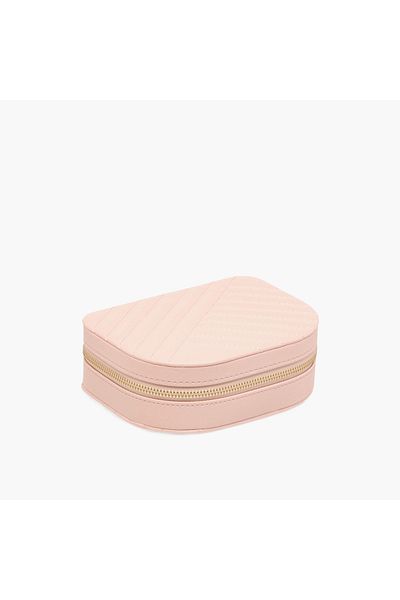 Lifestyle Quilted Jewellery Box with Zip Closure