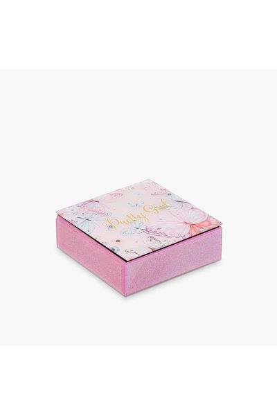 Lifestyle Butterfly Print Jewellery Organiser - 15x6x15 cms