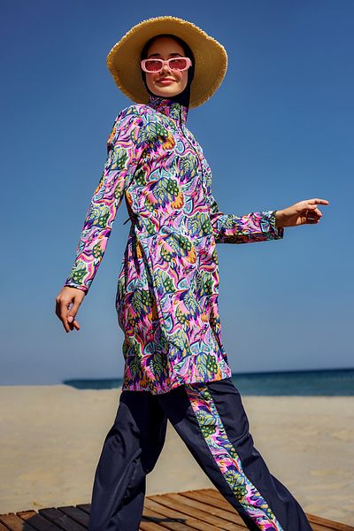 Remsa Mayo Parachute Fully Covered Hijab Swimsuit Nisa R5501