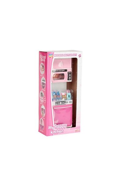 Kayyum Oyuncak Pink Modern Kitchen Set Single 3834