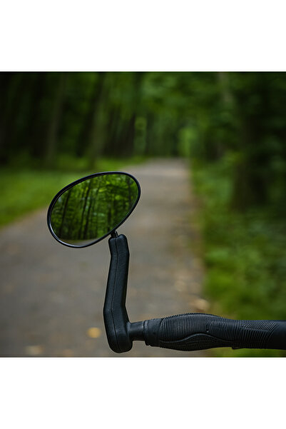 zola Left bicycle rearview mirror, handle mount, adjustable, acrylic, 19 x 7 cm