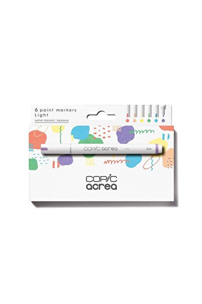 Copic Acrea Paint Marker Set of 6 Light Colours
