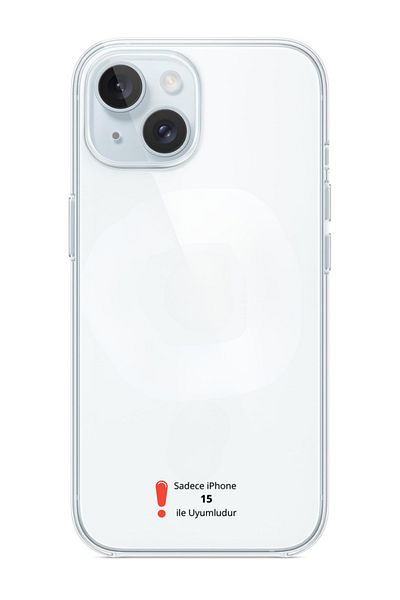 EVAX (ميكا شفافة) حافظة حماية من الغبار متوافقة مع iPhone 15 من ميكا شفافة صلبة غير قابلة للتسخين