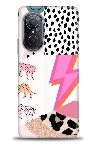 MRCİLETİSİM Oppo A60 Case Hd Printed Case - Tiger Spot Lightning