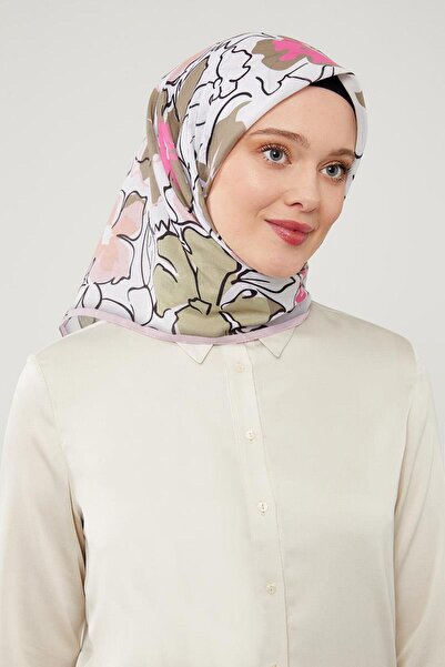 Levidor Powder Clover Pattern Soft Cotton Scarf