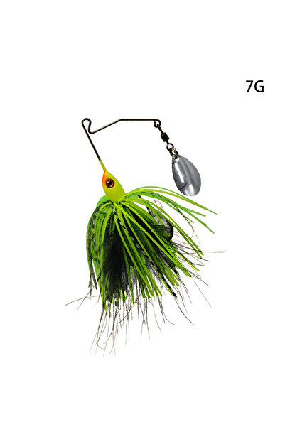 Choice6 01 green Mycena 7G/9G spinner bait fishing lure Chatter bait Blade Ji...