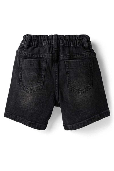 Pine kids Pine Kids Cotton Woven Knee Length Washed Denim Shorts - Black