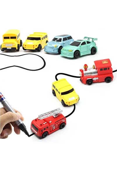 Choice لون عشوائي 1 قطعة جديدة للأطفال لعبة صغيرة إبداعية قلم سحري كهربائي سباق قطار حافلة مدرسية