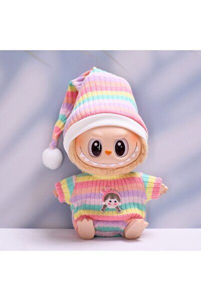 Miniso لا توجد دمى 4 17 سم دمية أفخم تلبيس دمية لابوبو مجموعة ملابس بدلة عصرية ولطيفة ألعاب دمية