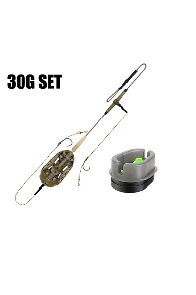 Choice 30 جرامًا من أدوات صيد سمك الشبوط المربوطة مسبقًا، وحدة تغذية الطريقة ...