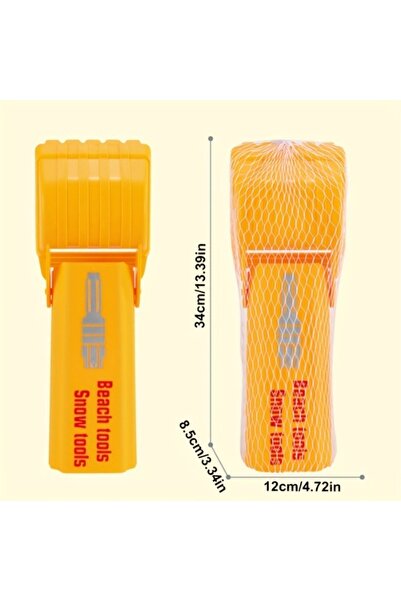 Choice 2pcs 1pc/2pcs Pro Sand & Snow Shovel - Vibrant Orange Beach Digging To...