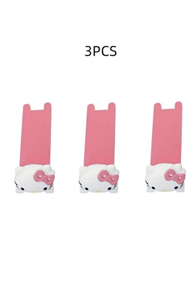 Choice1 3pcs HelloKitty 1/3pcs Hello Silicone Kitty Door Stopper Cartoon Character Under Door Mount, Office