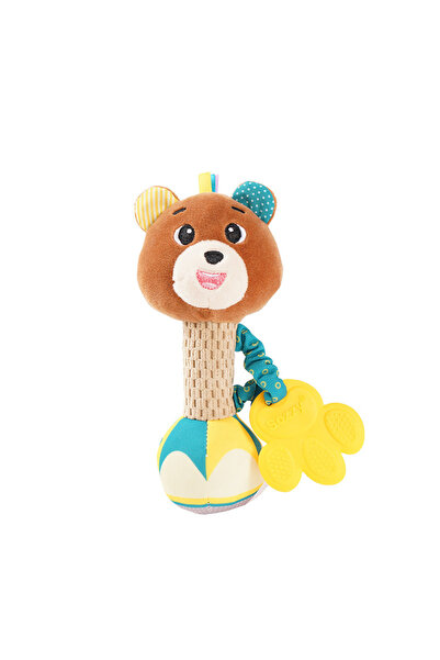 Choice Bear Baby Rattles Soft Hand Grab Sensory Shaker Teething Toys for BabiesSensory Plush Animal Toys fo