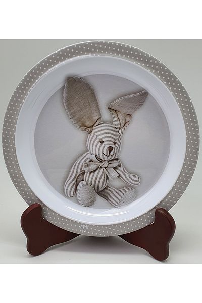 OEM Farfurie Gemma, pentru copii, 21 cm, alb, 2Stx