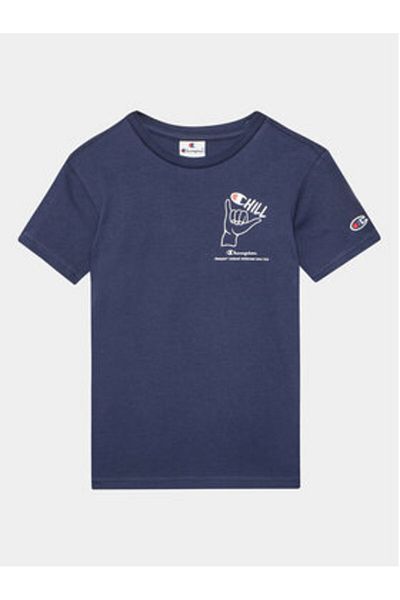 Champion Tricou băieți 306373 bleumarin