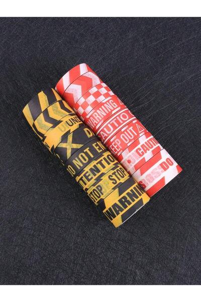 Choice JDX-648 16 لفة، شريط واشي تحذيري، ديكور إبداعي على شكل مادة ممزقة، فن ...