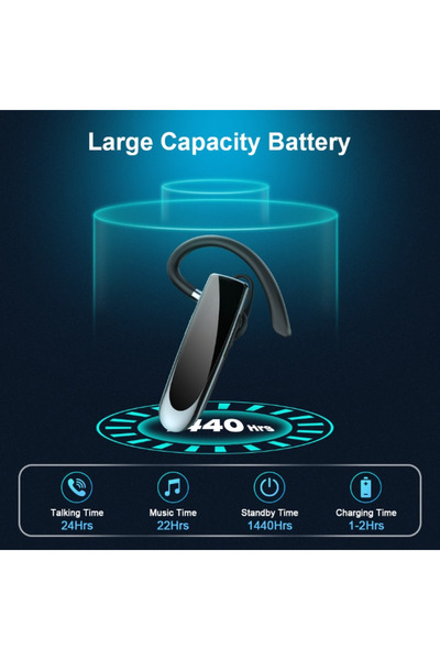 matcso by CSM 4U PRODUCTS® Casca Bluetooth,matcso®,LC-B41,Single Ear Bluetooth 5.0 Headset,Black