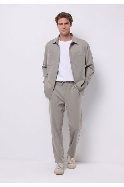 Colin's Regular Fit Mid Waist Straight Leg Men's Beige Trousers